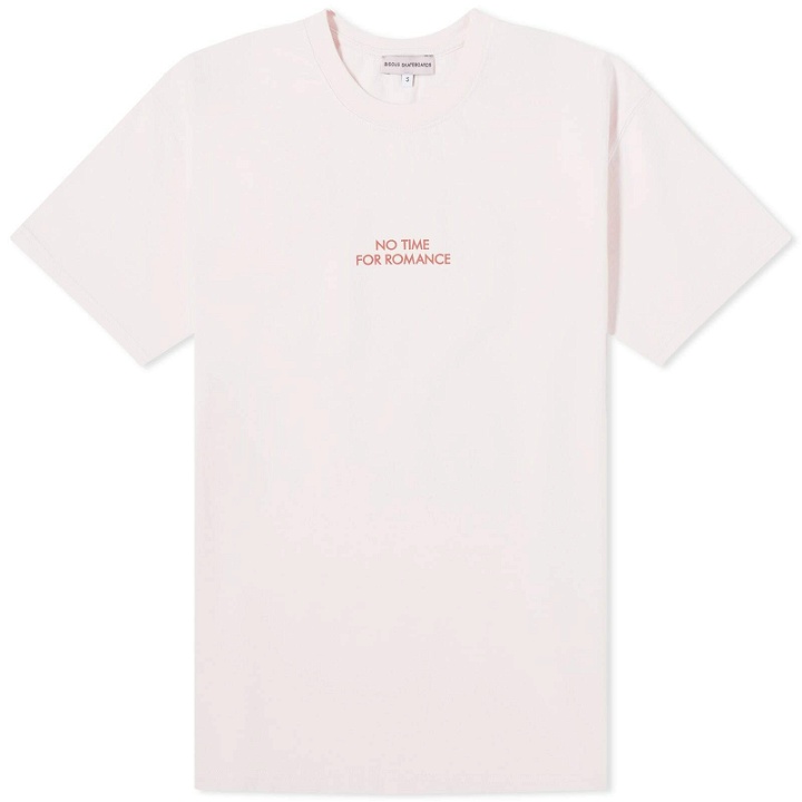 Photo: Bisous Skateboards Women's No Time For Romance T-Shirt in Light Pink