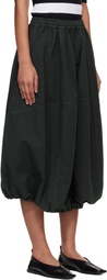 YMC Khaki Parachute Midi Skirt