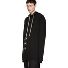 Rick Owens Drkshdw Black Patch Pullover Hoodie