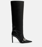 Coperni Logo leather knee-high boots