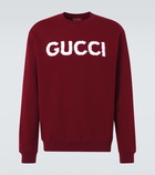 Gucci Logo embroidered cotton jersey sweatshirt