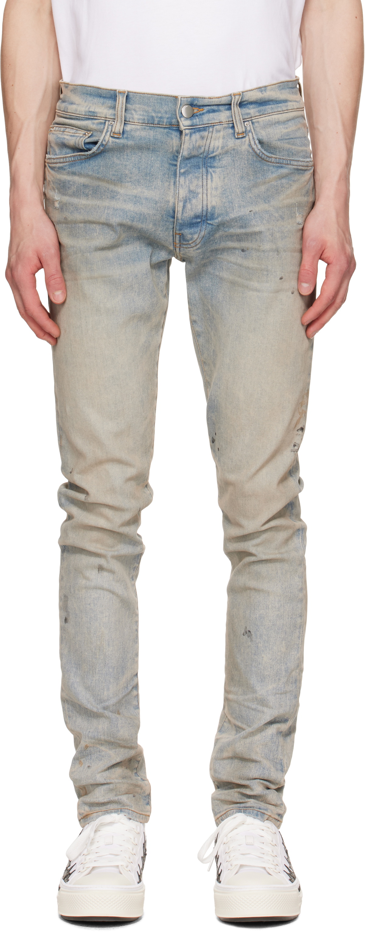 Blue Stack Jeans by AMIRI on Sale