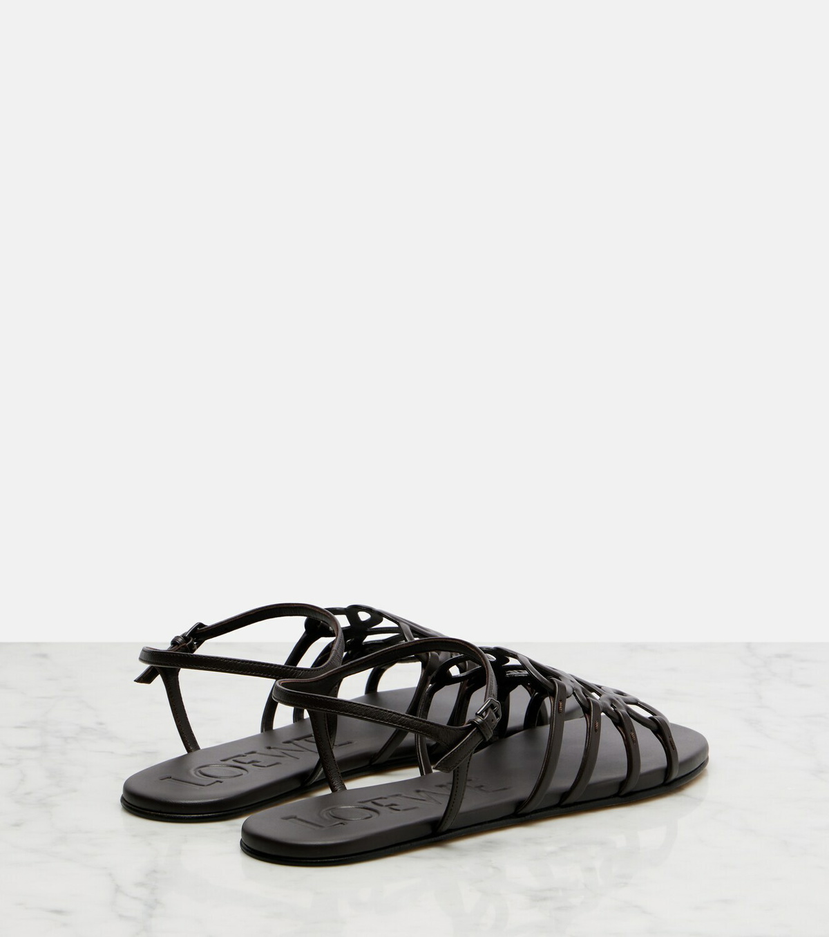 Loewe Paula's Ibiza Petal Anagram leather sandals