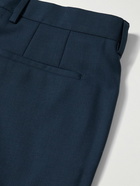 Paul Smith - Slim-Fit Straight-Leg Wool-Twill Trousers - Blue