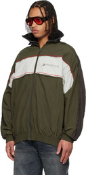 Martine Rose Khaki Layered Track Jacket