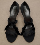 The Row Ella satin sandals