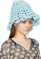 Isa Boulder SSENSE Exclusive Blue Bouncy Beach Hat