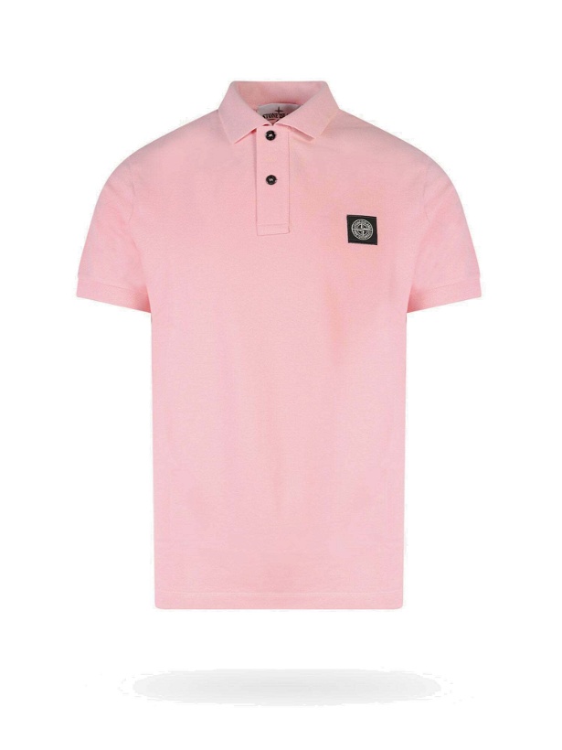 Photo: Stone Island Polo Shirt Pink   Mens