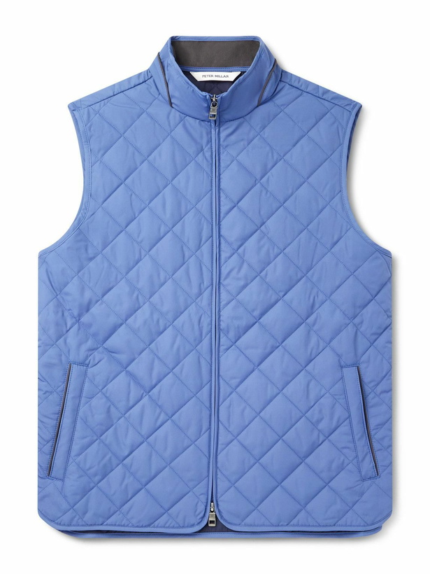 Photo: Peter Millar - Essex Quilted Padded Recycled-Shell Gilet - Blue