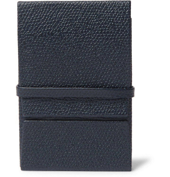 Photo: Valextra - Full-Grain Leather Cardholder - Blue