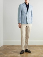 Canali - Slim-Fit Straight-Leg Linen Suit Trousers - Neutrals