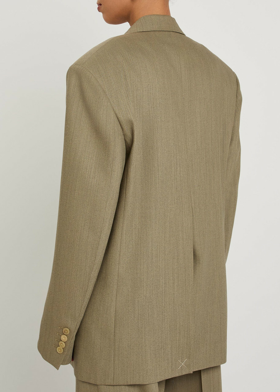 Calvin Klein Avery Wool-blend Blazer Light Brown