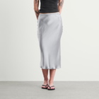 Anine Bing Women's Bar Silk Skirt in Pastel Blue