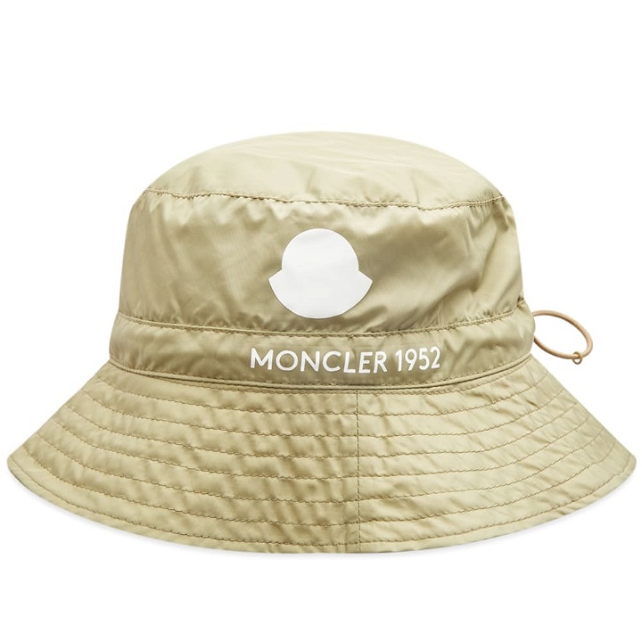Photo: Moncler Men's Genius Logo Bucket Hat in Khaki