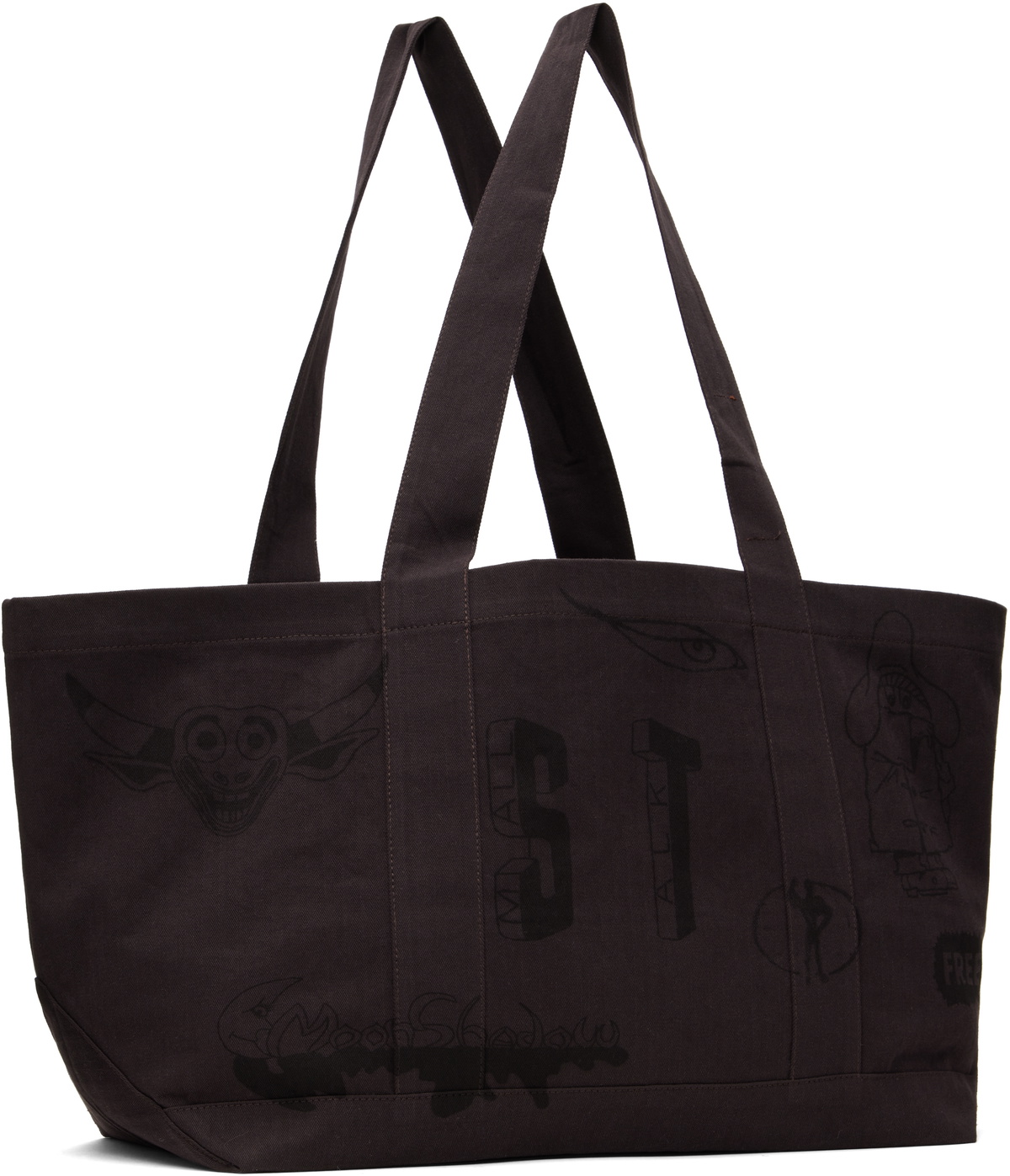 Small Talk Studio Purple Hand Drawn Utility Tote