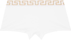 Versace Two-Pack Black & White Cotton-Jersey Boxer Briefs
