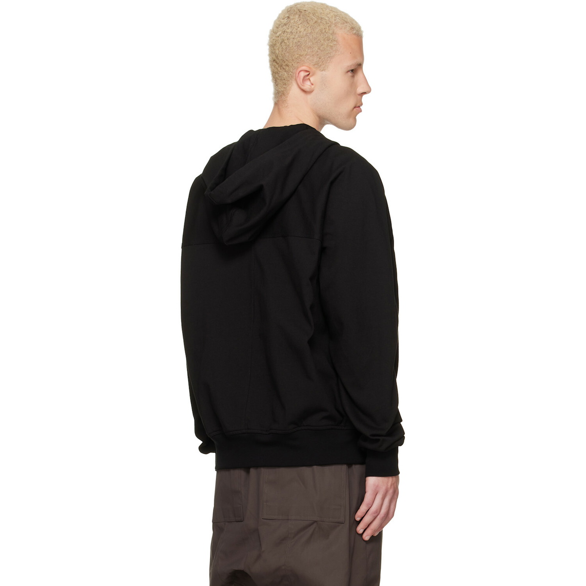 Rick Owens Black Tower Windbreaker Hoodie