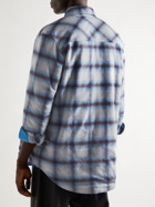 Isabel Marant - Ruddy Checked Wool-Blend Flannel Overshirt - Blue