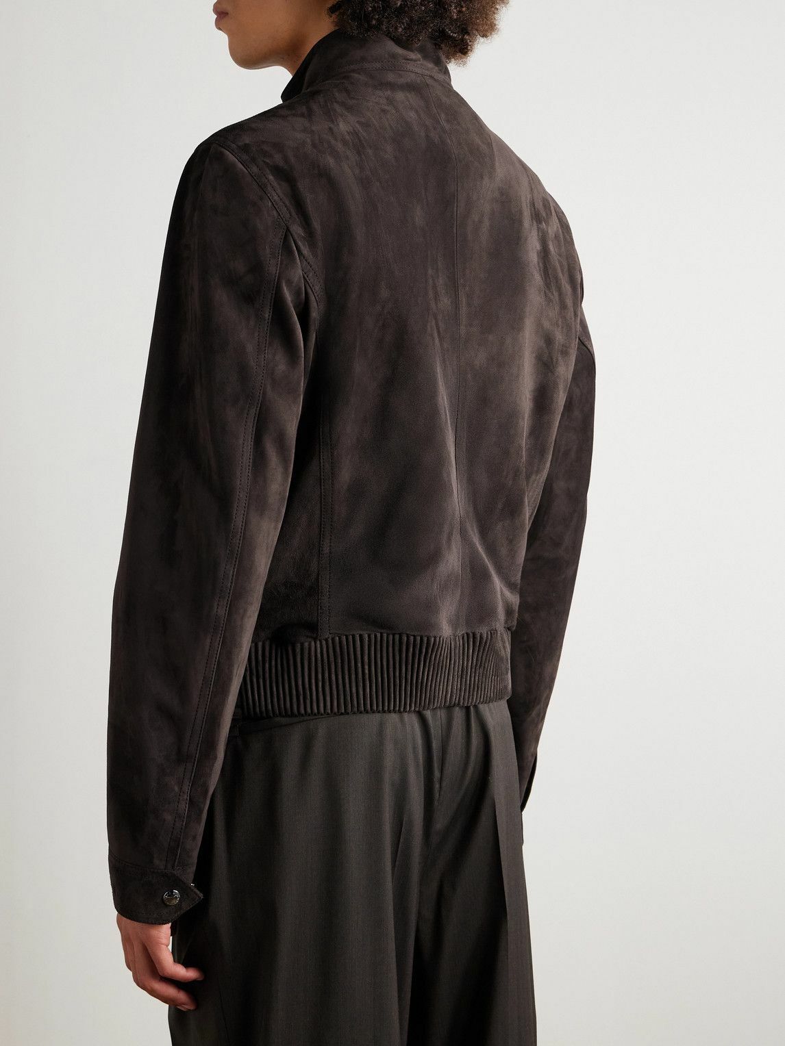 Dolce&Gabbana - Suede Jacket - Brown