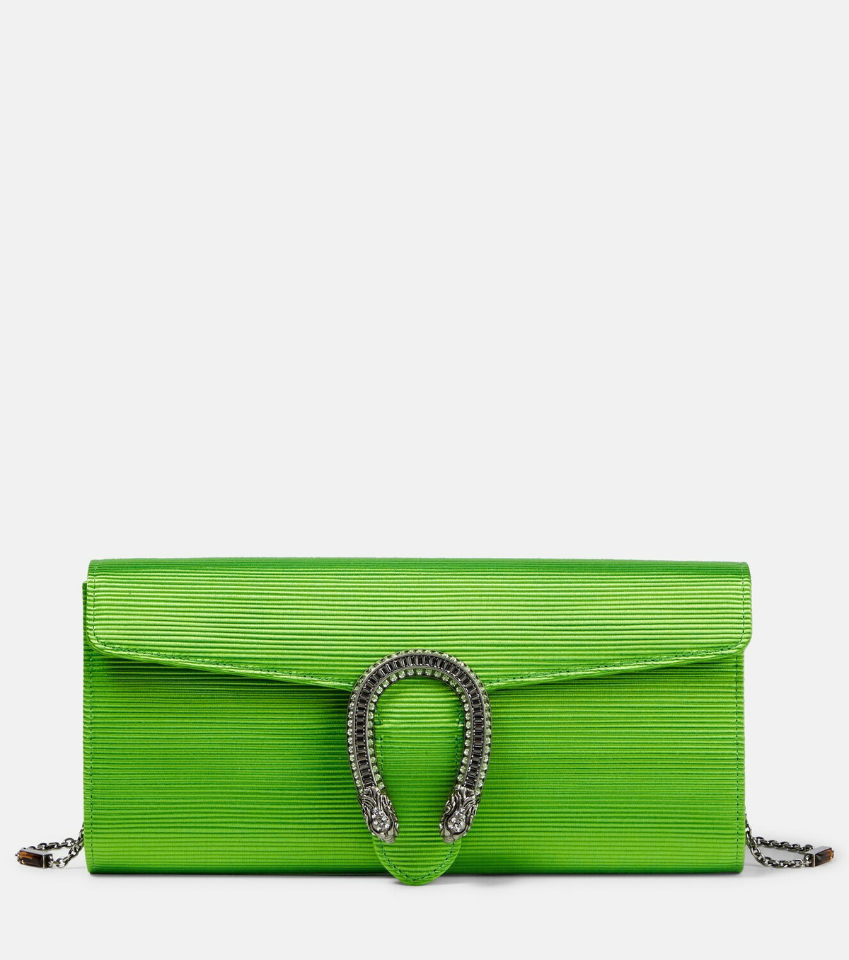 Gucci - Dionysus crystal-embellished satin shoulder bag Gucci