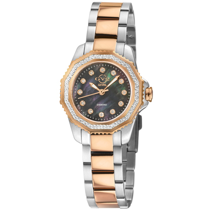 Photo: GV2 by Gevril Cortina Diamond Mother of Pearl Dial Ladies Watch 13504B