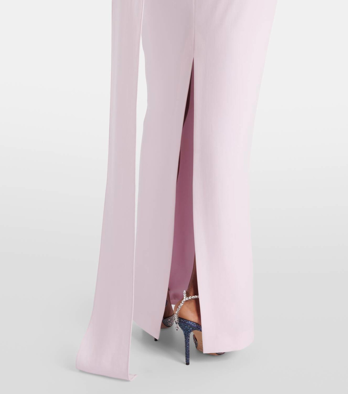 Roland Mouret Scarf-detail asymmetric cady gown
