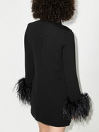 16Arlington Michelle Feather Trim Mini Dress