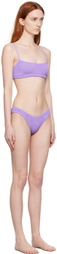 Bond-Eye Purple Saint & Sign Bikini