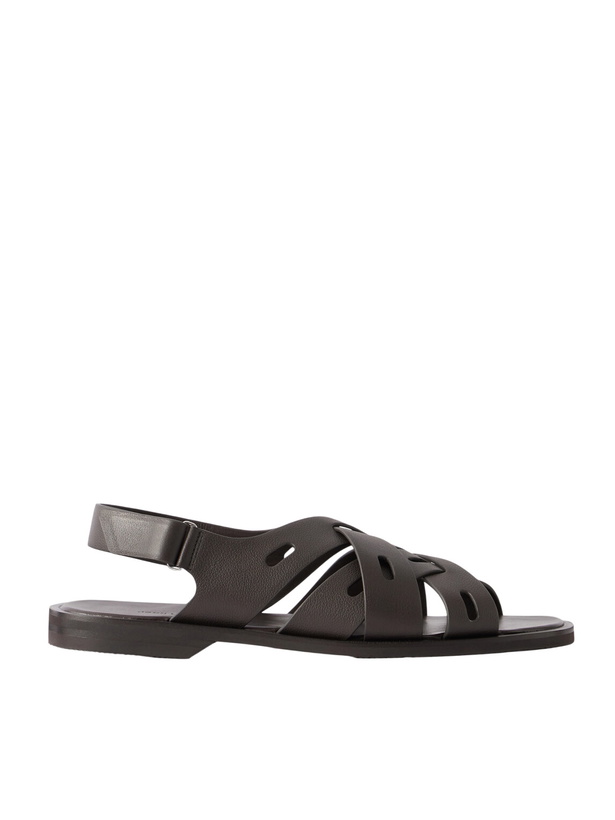 Photo: John Lobb - Seaford Full-Grain Leather Sandals - Brown
