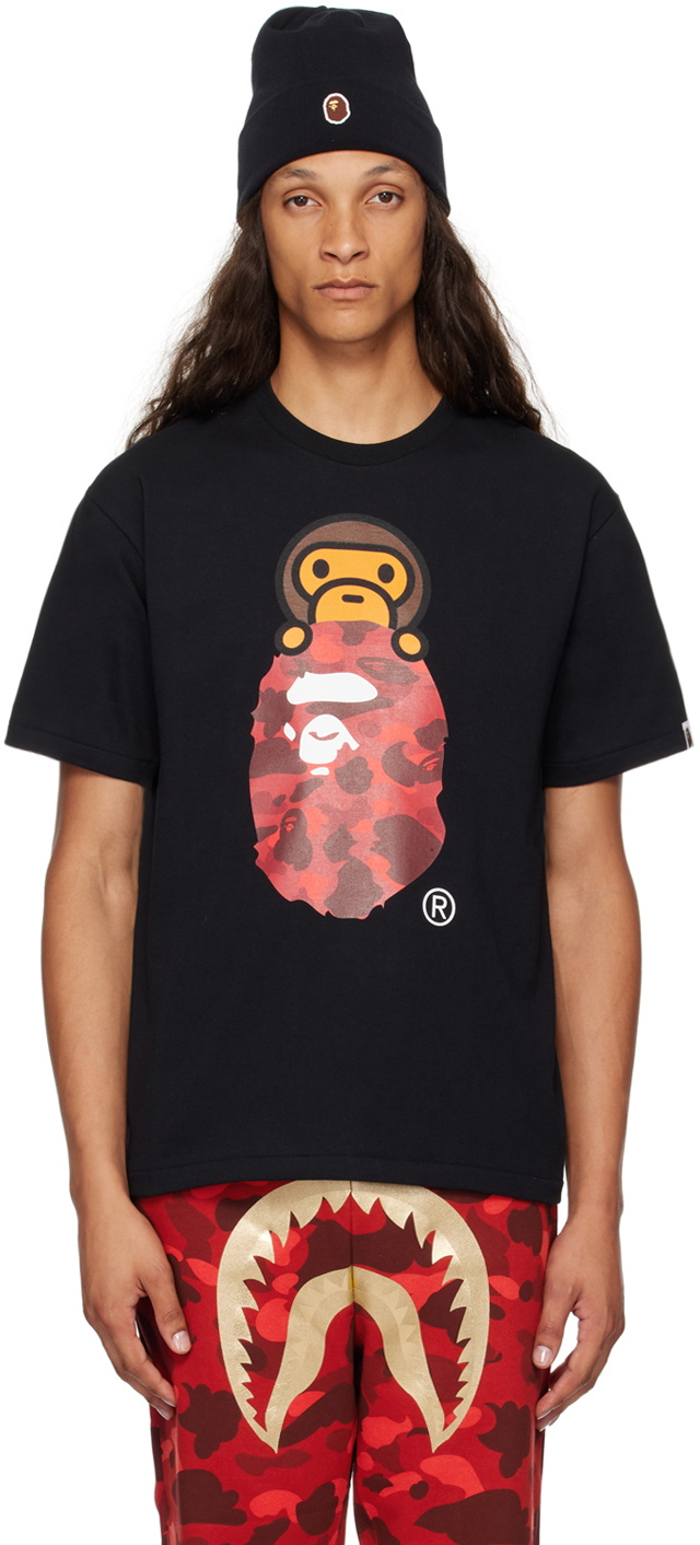 Purchases Bape camo red big head tee