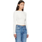 Citizens of Humanity Off-White Waffle Long Sleeve T-shirt