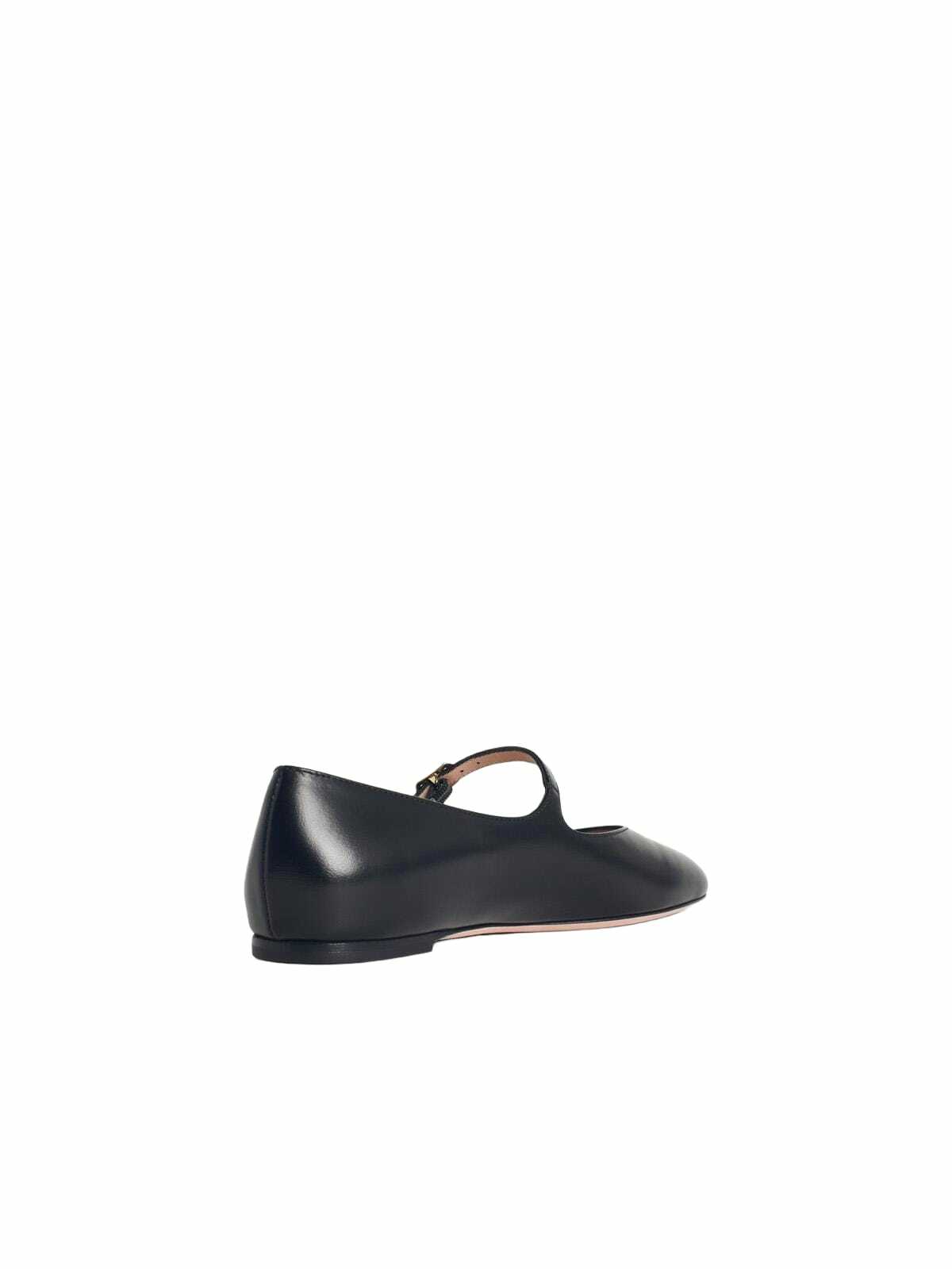 ballyrina Black Leather Ballet Flats