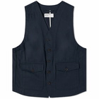 Universal Works Men's Field Waistcoat in Navy