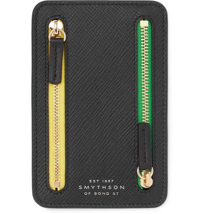 Photo: Smythson - Panama Mini Cross-Grain Currency Case - Black