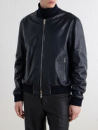Mr P. - Reversible Leather Jacket - Blue