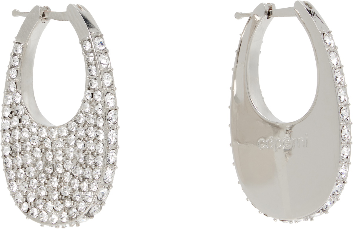 Coperni Crystal-Embellished Medium Swipe Earrings