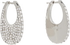 Coperni Crystal-Embellished Medium Swipe Earrings