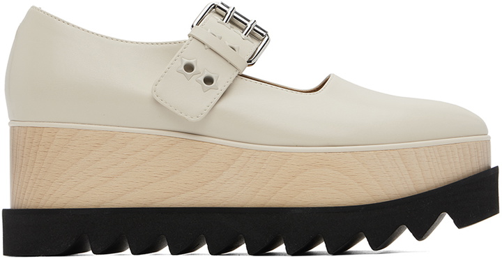 Photo: Stella McCartney Off-White Elyse Star-Studded Loafers