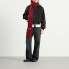 Acne Studios Kinna Skinny Scarf in Burgundy 
