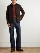 Altea - Garment-Dyed Cotton-Blend Corduroy Overshirt - Brown