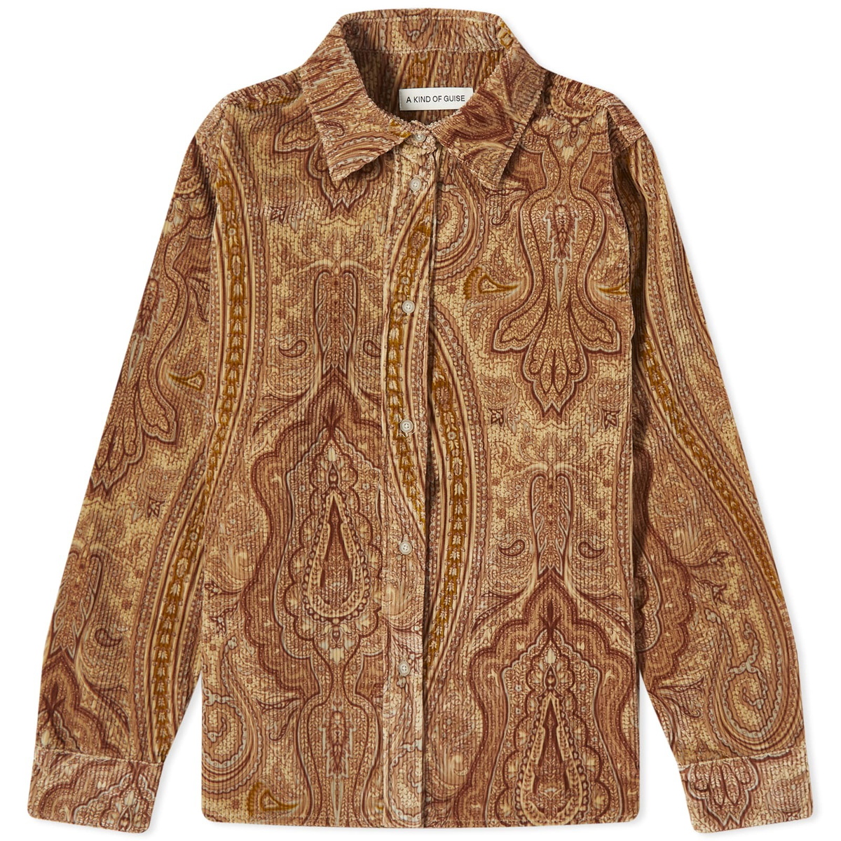 A Kind of Guise Women's Alva Pailsley Corduroy Shirt in Paisley Corduroy