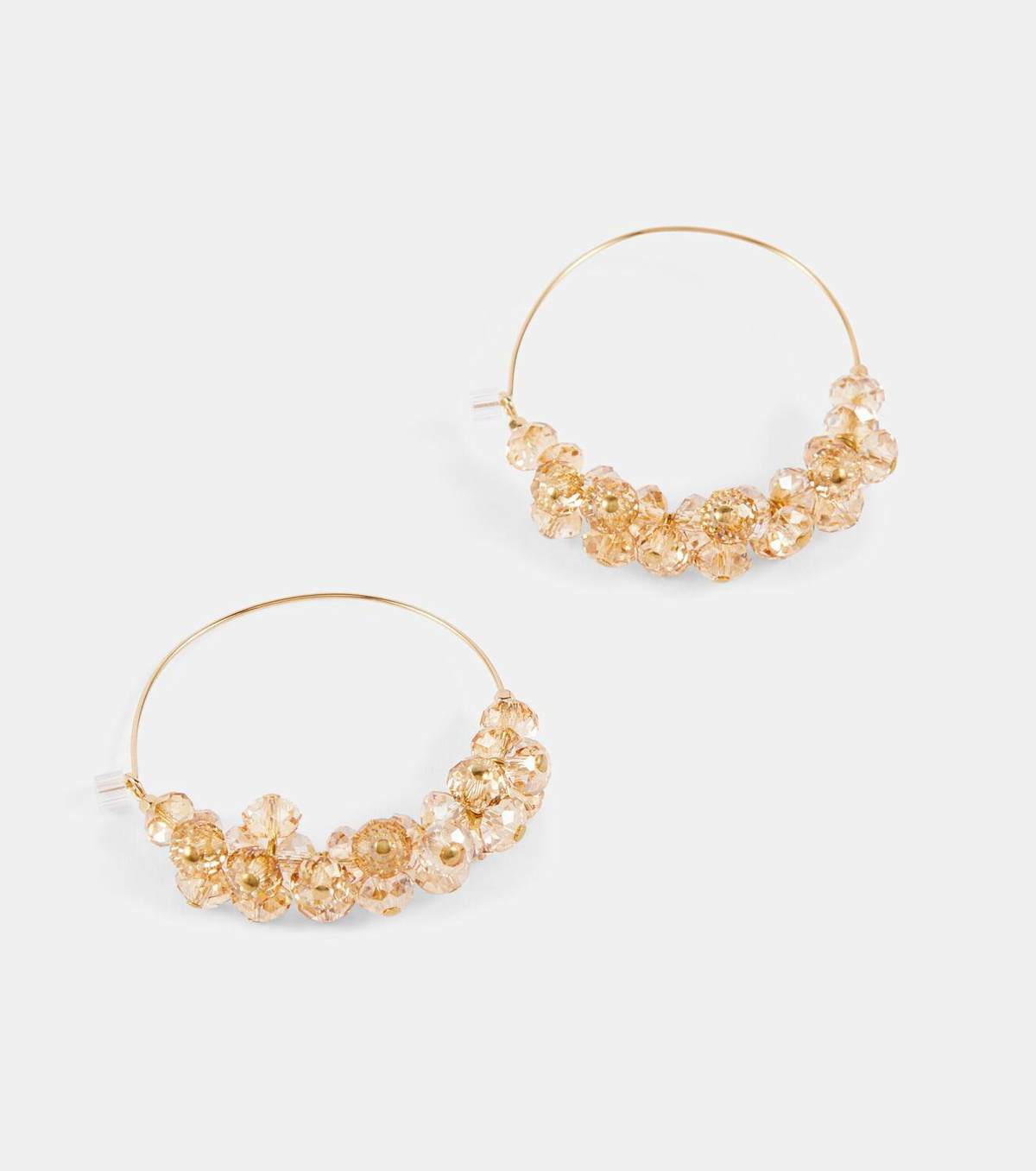 Isabel Marant Polly Large embellished hoop earrings