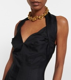 Bottega Veneta - Asymmetric halterneck midi dress