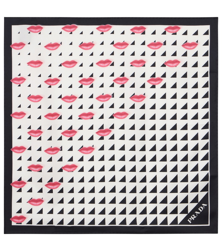 Photo: Prada Printed silk twill scarf