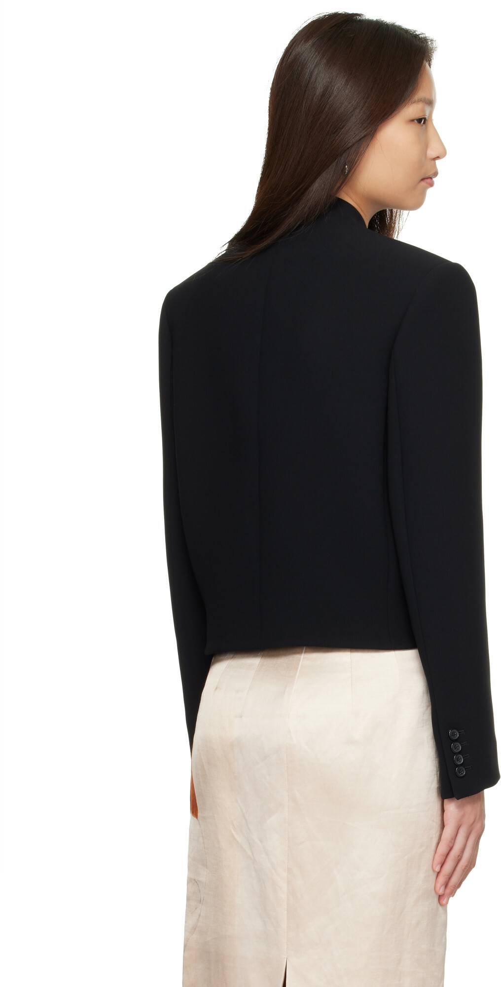 KHAITE Black York Cord Embroidered Jacket