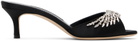 Manolo Blahnik Black Lumada Mules
