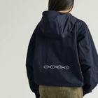 Dime Women's Crinkled Tech Windbreaker Jacket in Navy