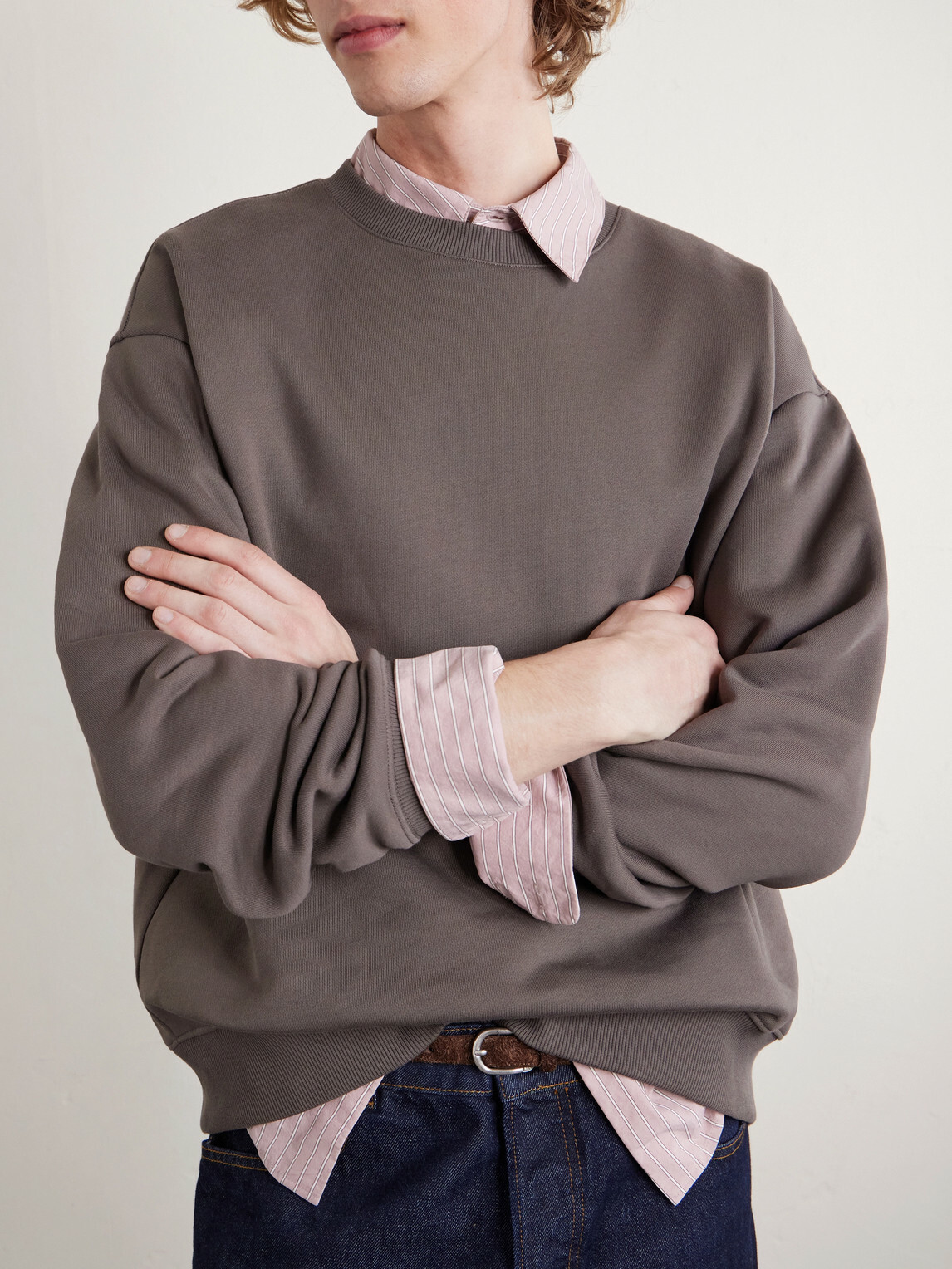 NN07 - David 3014 Organic Cotton Sweater - Brown