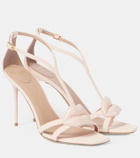 Balmain Lips suede sandals