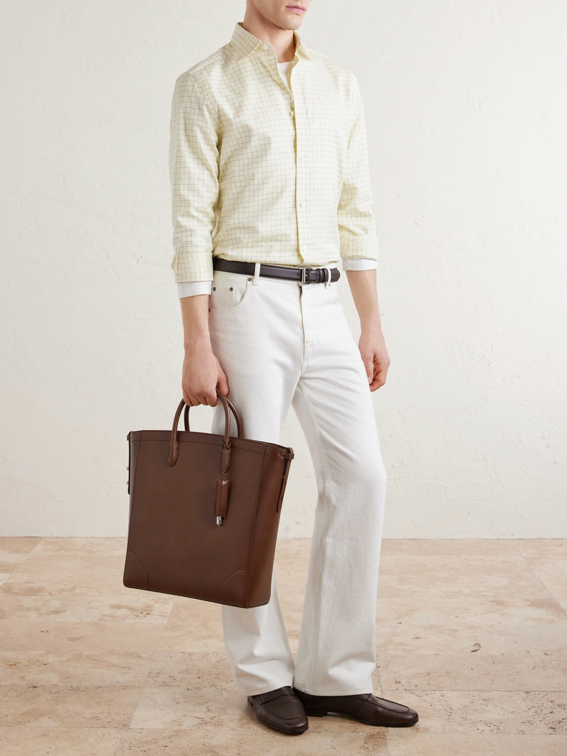 Dunhill - Century 33 Patina-Leather Tote Bag